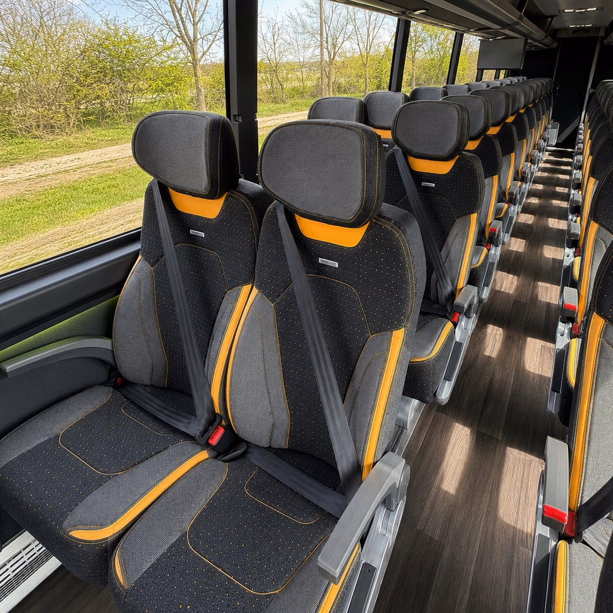 lakeland charter bus interior gallery