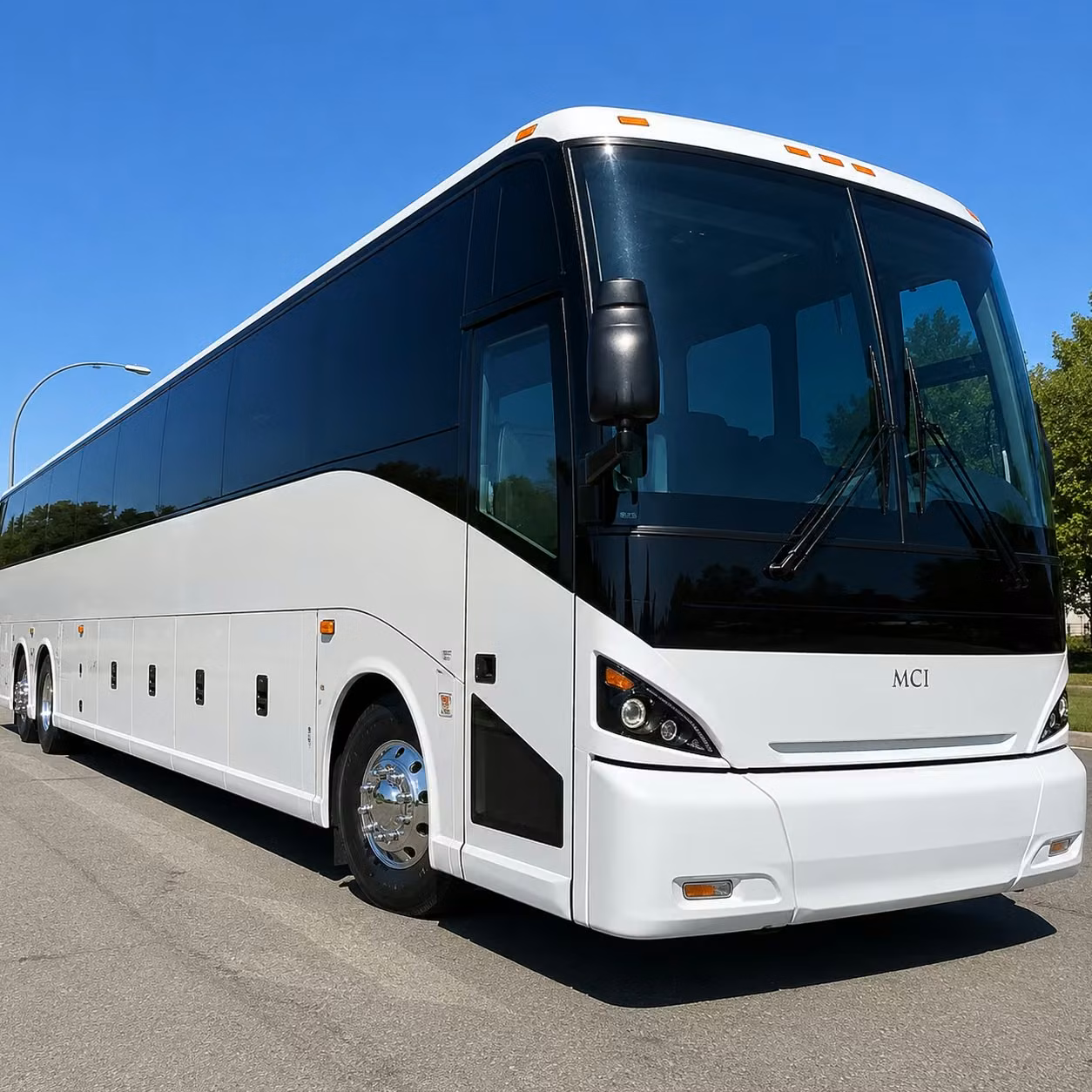 lakeland charter bus rental exterior