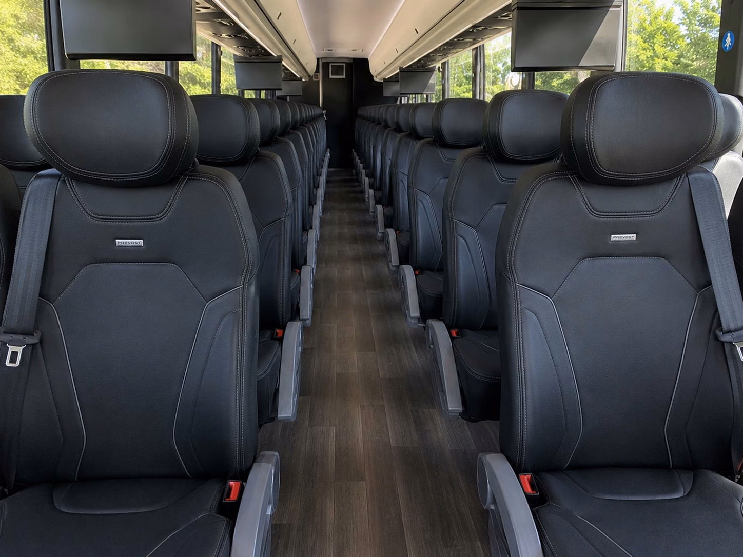 lakeland charter bus rental inside